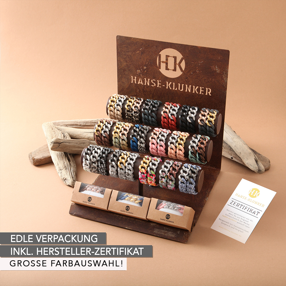 braun Edelstahl Armband Damen Hanseklunker rosegold HANSE-KLUNKER 107017 | ORIGINAL